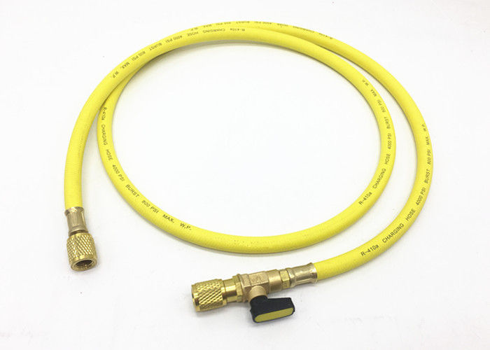 Air Conditioning Service Freon Refrigerant Hoses With Ball Valves For R410A