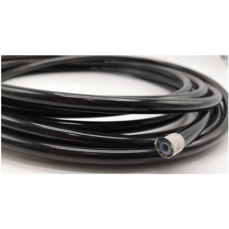 I.D 1/8'' High Pressure 304SS Braided PTFE Brake Hose With PVC Cover