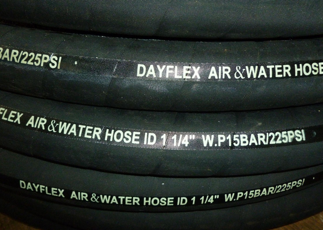 Black Heavy Duty Air Hose ID 1" To 2" , High Pressure Hose Cloth