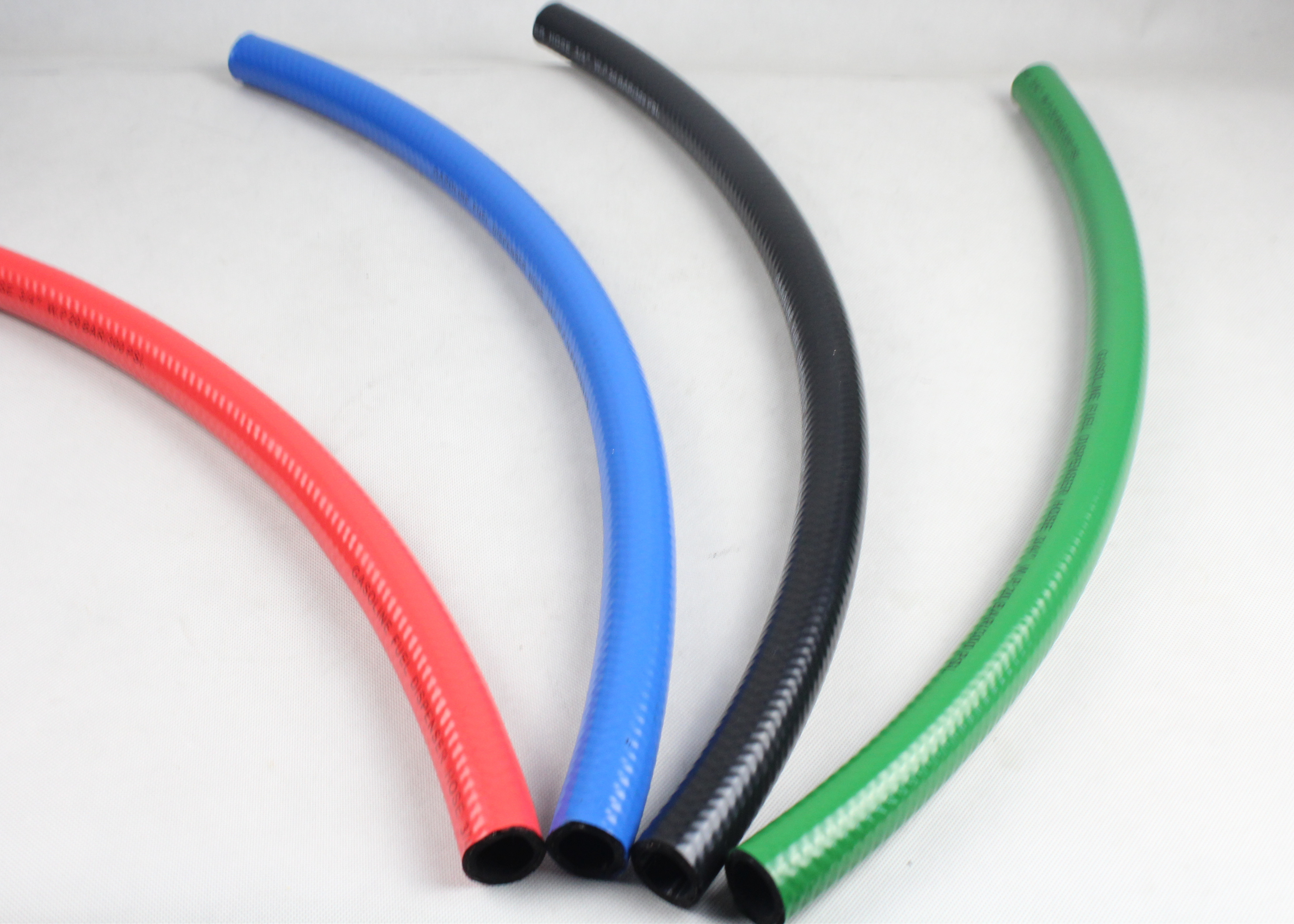 ID 3 / 4 Inch Blue Flexible Fuel Dispenser Hose Single Wire For Gas Station