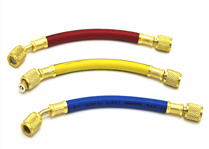 5MM B.P 4000psi Rubber Refrigerant Charging Hose and Fittings Smooth