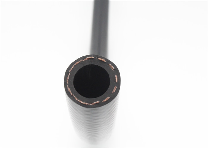 SAE 30R7 Fiber Braided Rubber Fuel Hose , High Temperature Fuel Line