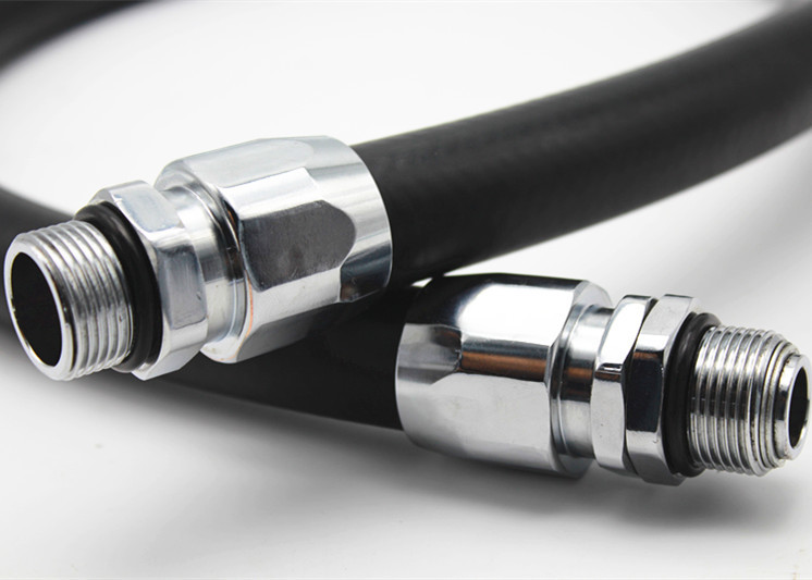 4M / Pce Fuel Dispenser Hose With Fixed or Rotary Terminals , Petrol Station Braided Fuel Hose