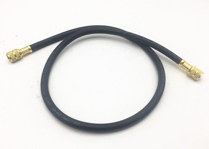 5MM Black Color Air Conditioner Refrigeration Charging Hose , Freon