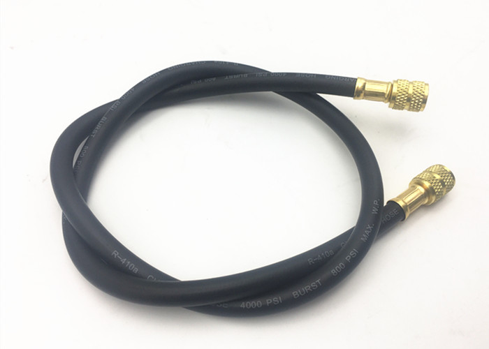 5MM Black Color Air Conditioner Refrigeration Charging Hose , Freon