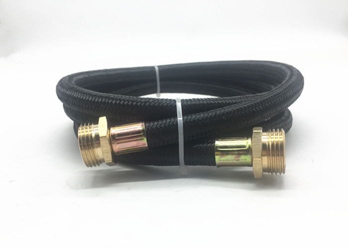 3/8 Inch Nylon Braided Washing Machine Water Hose With M3/4" X M3/4