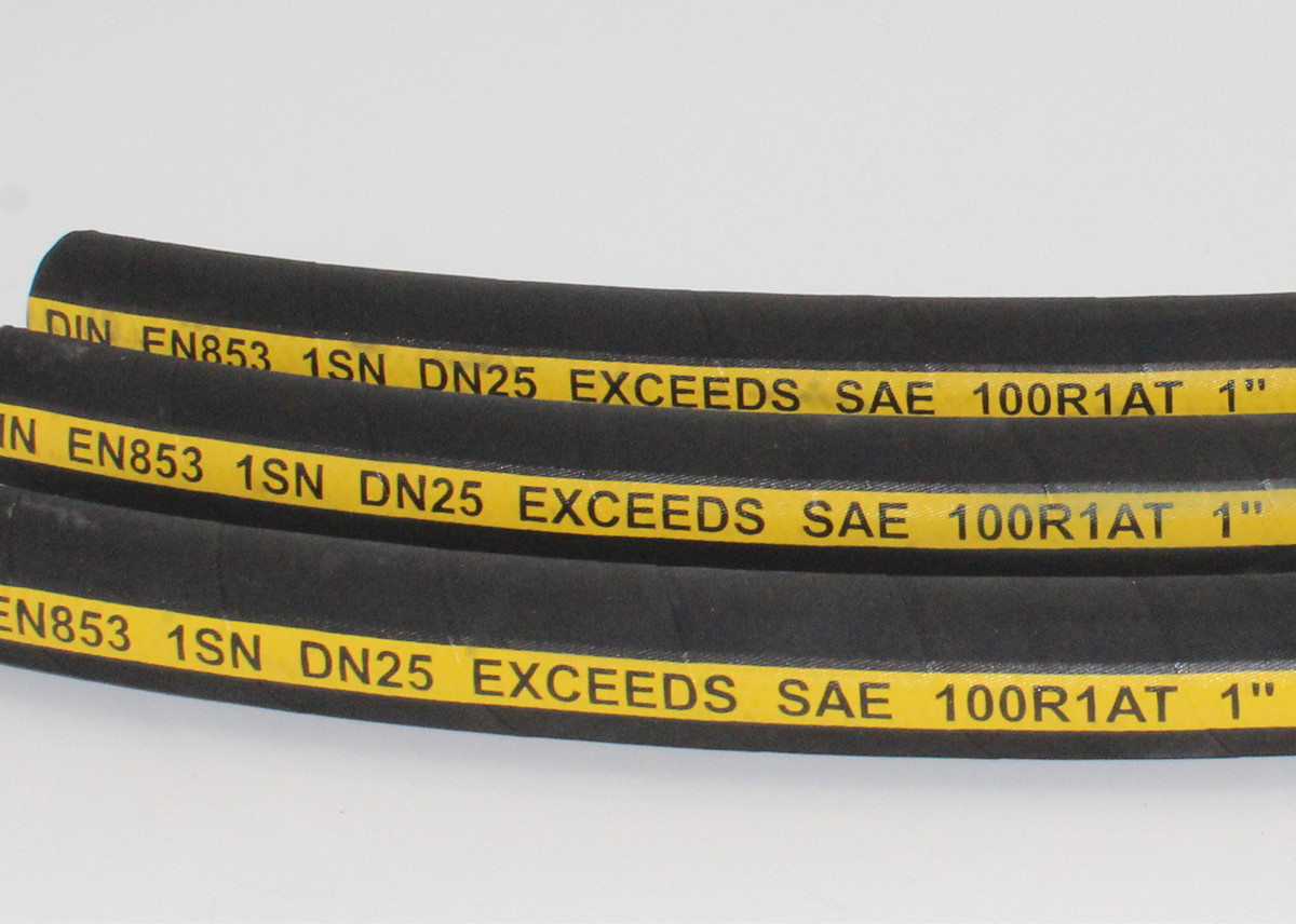 1" High Pressure Hydraulic Hose One Wire Braided SAE J517 100 R1AT Long