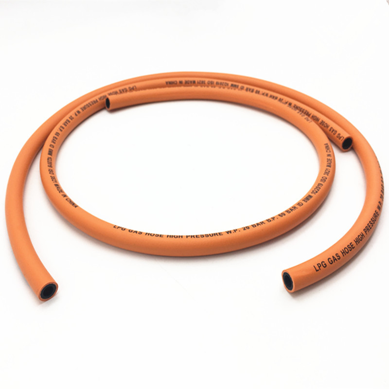 1/4 Inch Oil Resistance Lpg Gas Hose / Orange Color Argon Gas Hose