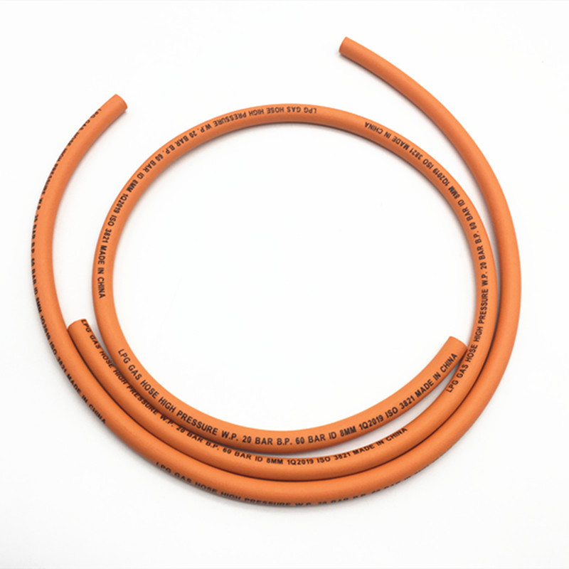 1/4 Inch Oil Resistance Lpg Gas Hose / Orange Color Argon Gas Hose