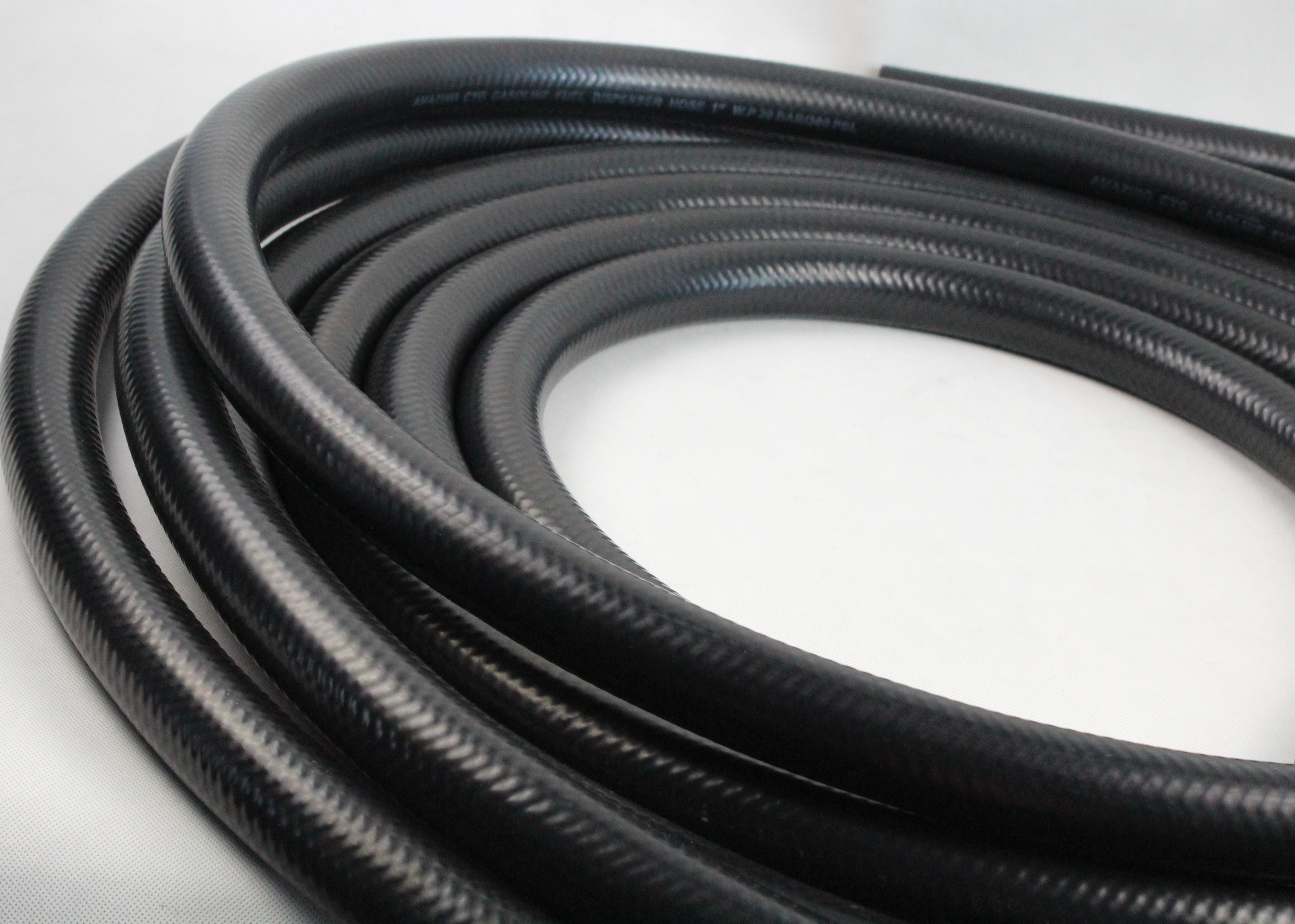ID 3 / 4 Inch Black Fuel Dispensing Hose , 450 Psi Fuel Filler Hose