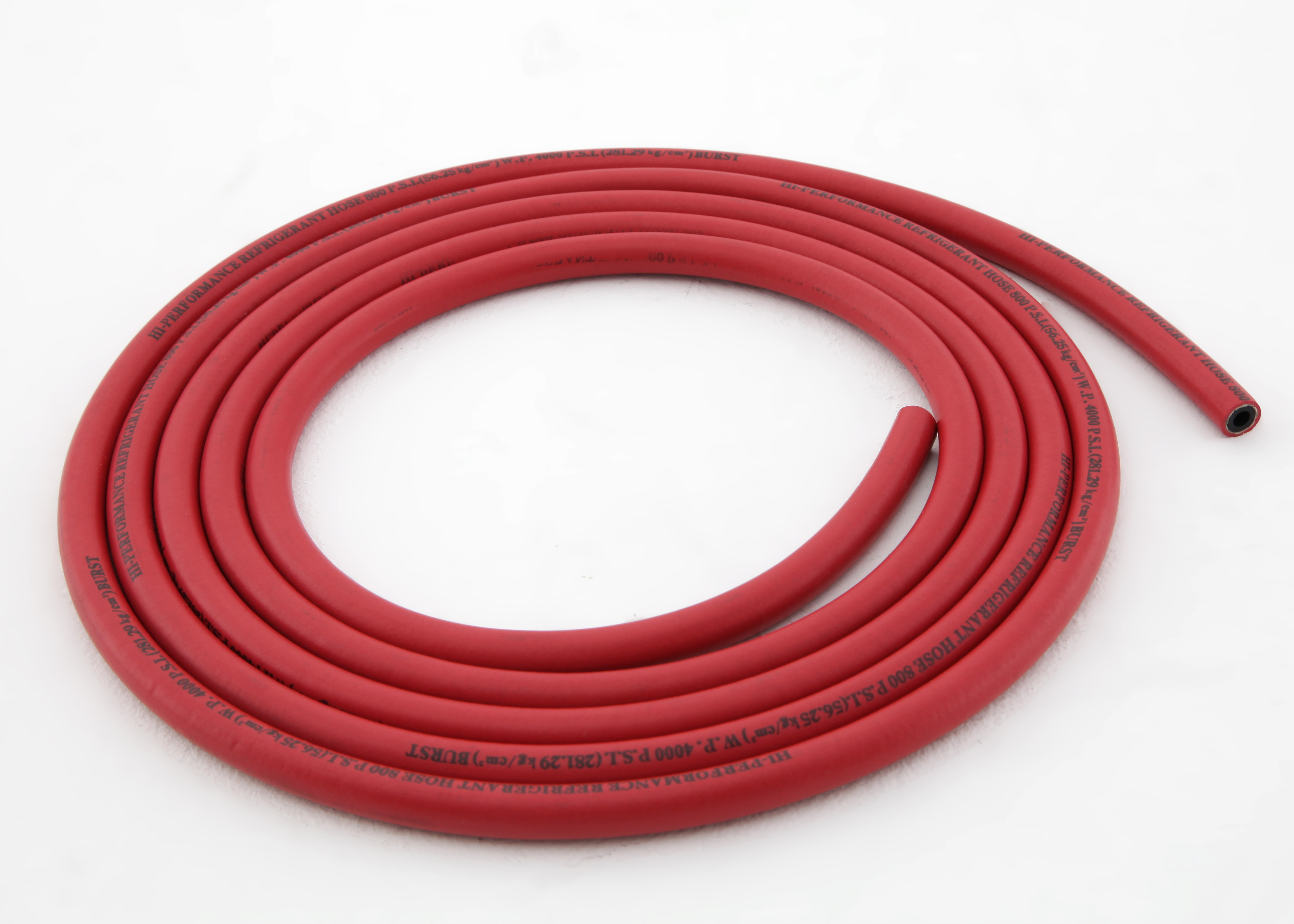 OD 11mm Or 12mm 500 Psi Low Loss Refrigerant Hoses With Red Blue Yellow