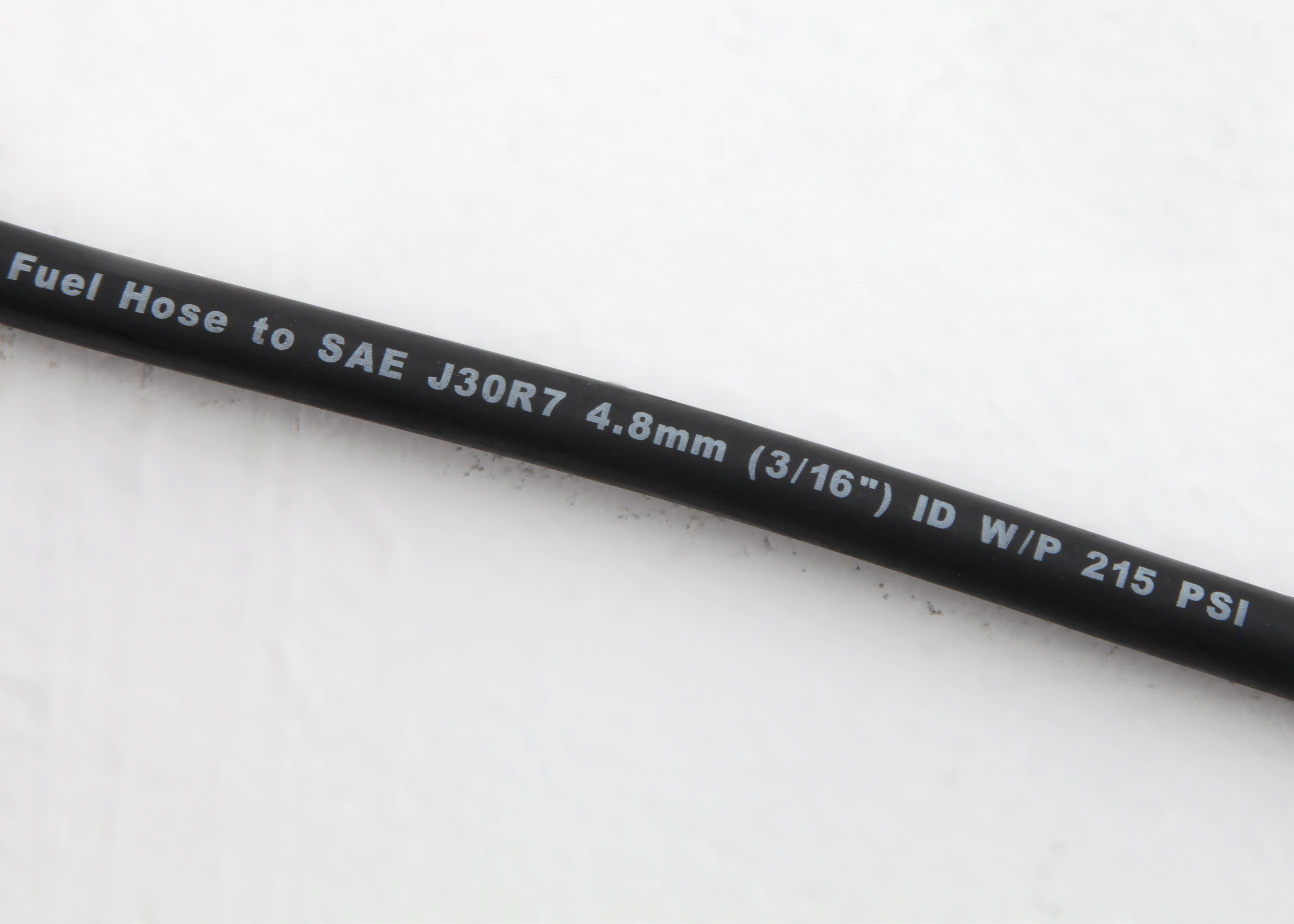 ID 3/16 Inch Smooth Fiber Rubber Fuel Hose Flexible Fuel Injection Hose