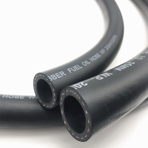 3/8 Inch NBR PVC Flexible Rubber Fuel Hose Polyester Reinforced 300PSI