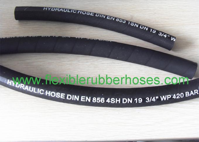 ID 3 / 4" ~ 2" Very High Pressure 4 Wire Hydraulic Hose EN 856 4SH 1