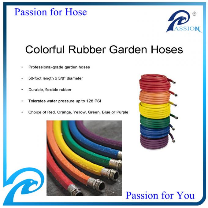 Hose Rhe Colour Colorful Rubber Water Hose , Industrial Water Hoses With Octagon Or ...