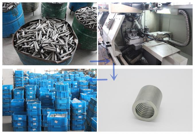 Silver / Golden Hydraulic Hose Fitting  , Hydraulic Pipe Fittings Galvanized Zinc Appearance 5