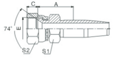 Carbon Steel JIC Hose Fittings Used In  Transportation  Industries ( 26718D ) 0