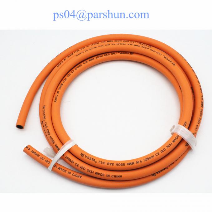 BS EN16436 1/4" Inch Rubber LPG Gas Hose Pipe , Propane Gas Hose 1