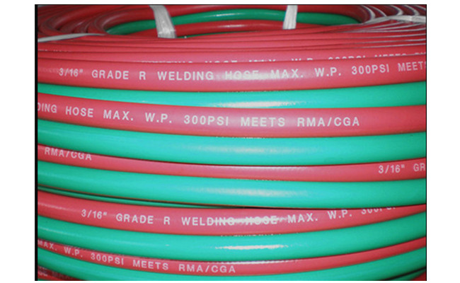 Excellent Adhesiveness EPDM 3/16'' Twin Welding Hose WP 300Psi 0