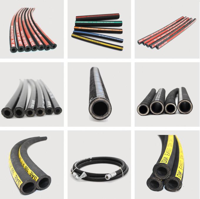 SAE 100 R1AT High Pressure Hydraulic Hose , Wire Braided Rubber Hose 1