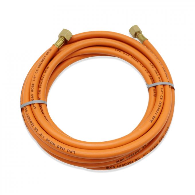 EN16436 5/16" NBR Material Orange Rubber LPG Gas Pipe High Pressure 2