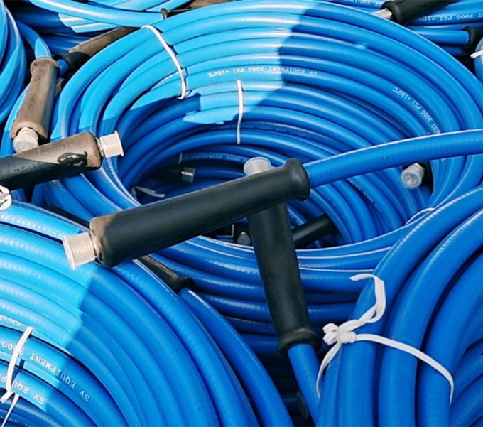 3000 PSI High Pressure Hose Smooth Blue For Carpet Cleaners 0