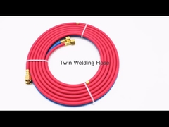 EPDM Rubber Oxy / Acet Twin Welding Hose With Fittings Red And Blue