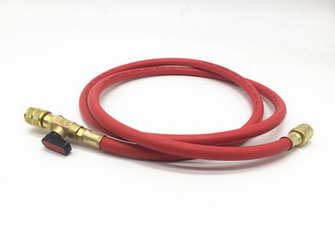 R410A Flexible Refrigerant Charging Hose With Ball Valve For Air Condition