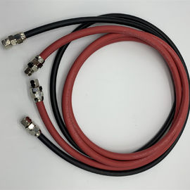 Red And Black Pressure Pot Fluid Rubber Air Hose For Paint With Length 6ft 12ft 25ft 50ft