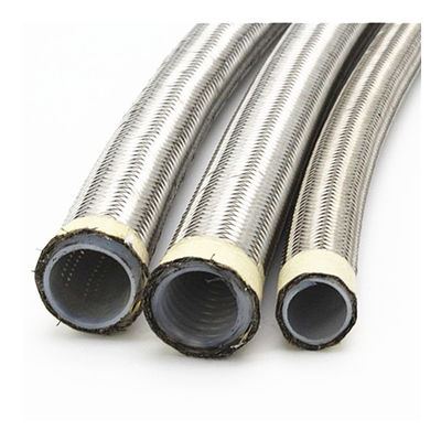 3/4'' PTFE Convoluted Hose With SS304 Over Braided