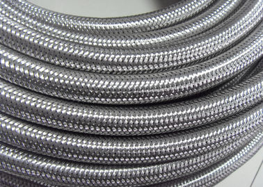 Outer Stainless Steel Braided Compressed Air Hose Pure Rubber Tube Inside