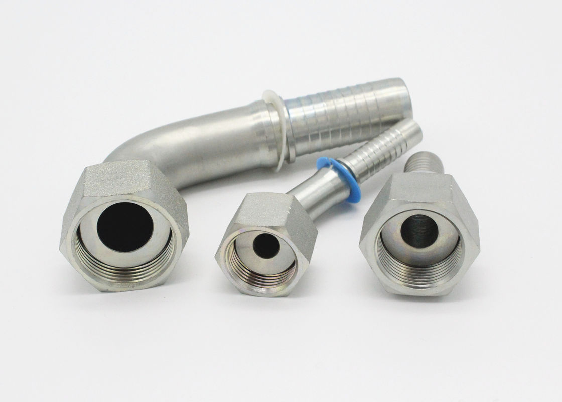 Hydraulic Hose Connectors With Straight ORFS Female Swivel Flat Seat