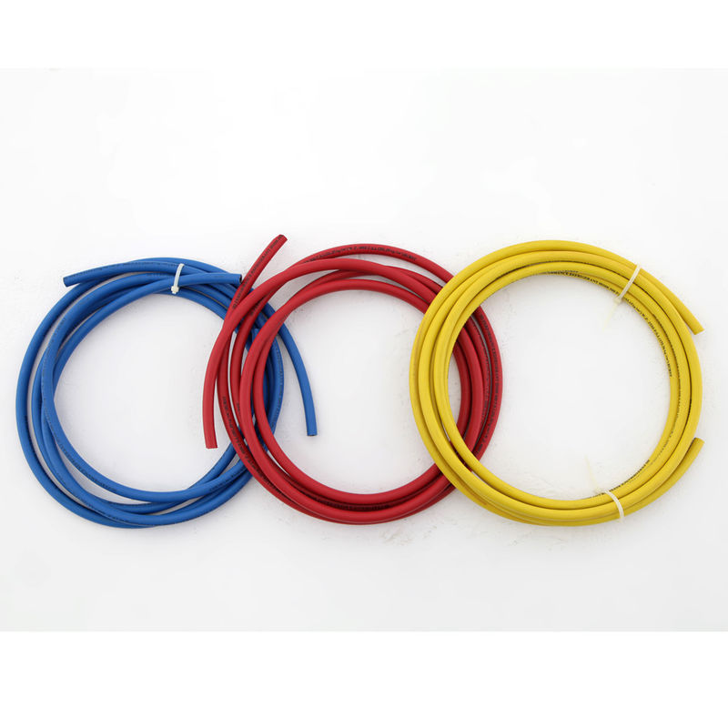 36&quot; Inch Premium Refrigerant Charging Hose with Ball Valve in Red , Yellow , Blue