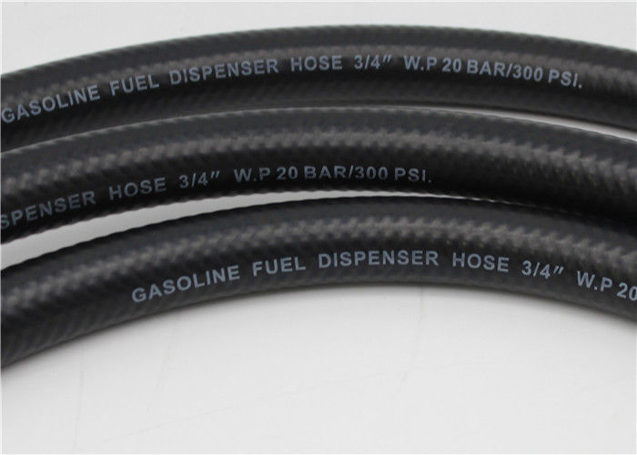 ID 19 MM Fuel Pump Dispensing Braided Fuel Hose / 450 Psi gasoline pump hose