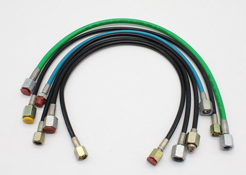 M14*1.5 High Pressure Test Hose 4MM*12MM Wires Reinforced , 1m / 0.5m Length