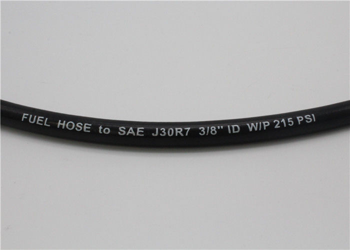 SAE 30R7 Flexible Rubber Hose / 3/8'' Flexible Fuel Hose For Automotive