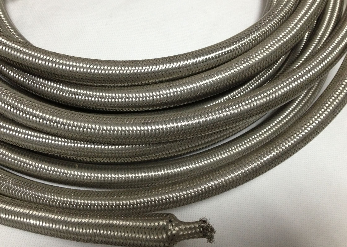 AN4  / AN 6 Braided Rubber Fuel Hose for Automotive , Stainless Steel Outer
