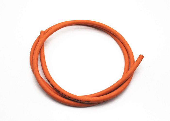 6MM / 8MM W.P 300 PSI Lpg Gas Hose Orange Oil Resistant Rubber Hoses For Gas