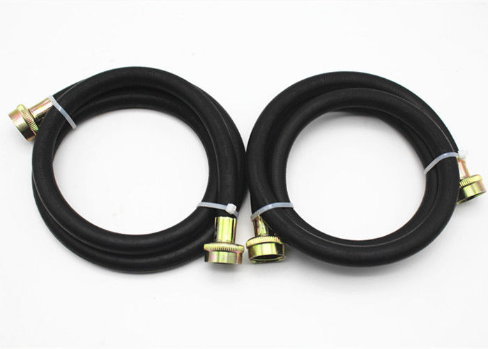 10 Bar 3/8&quot; Inch 1.5M Black Washing Machine Inlet Hoses Assembly