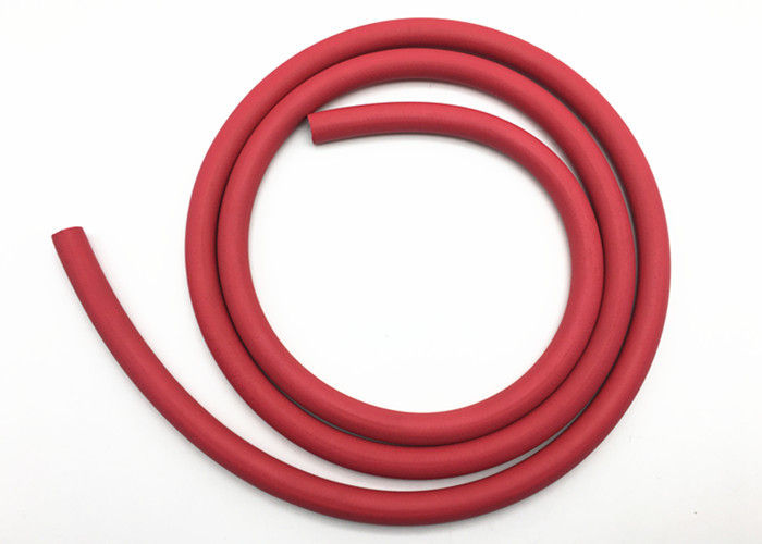 Red Fabric Braided Compressed Air Hose / Flexible Rubber Hose B.P 900psi