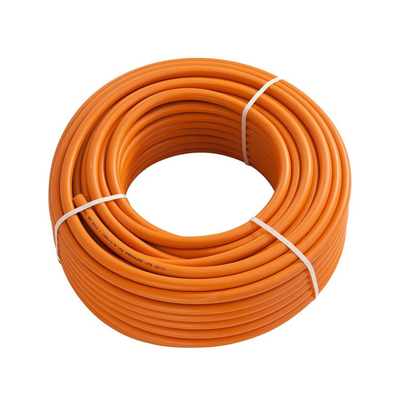 Flexible Orange 50ft/100ft Wear Resistant W. P 20bar 10mm Orange LPG Gas Hose