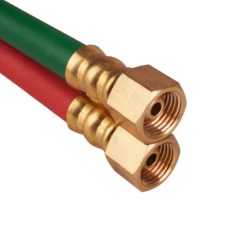 Double Color Oxygen Acetylene 1/4'' X 100FT Welding Twin Rubber Hose Assembly
