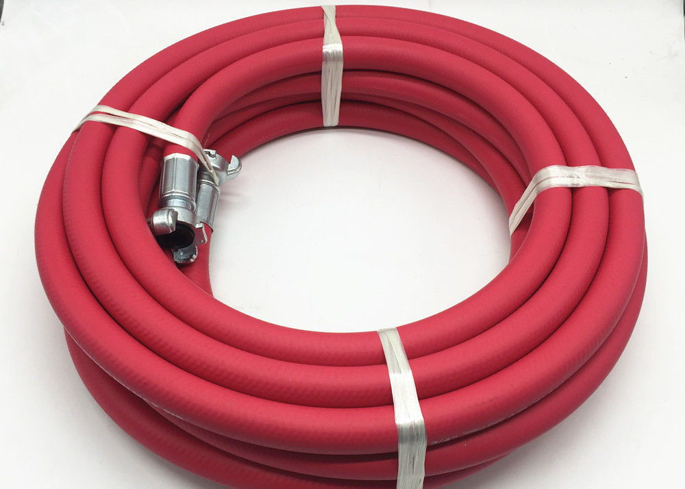 Red 3 4 Inch Jackhammer Rubber Air Hose Flexible Air Hose 50ft Length