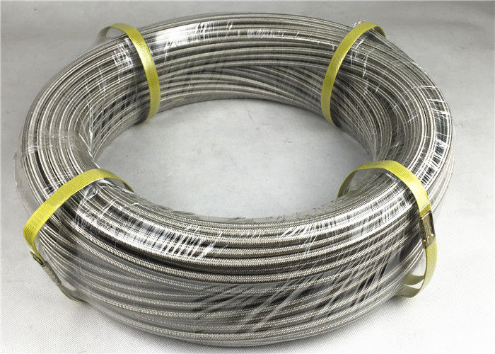 Steel AISI 304 Over Braid Smooth PTFE Hose for Oil / Coolant