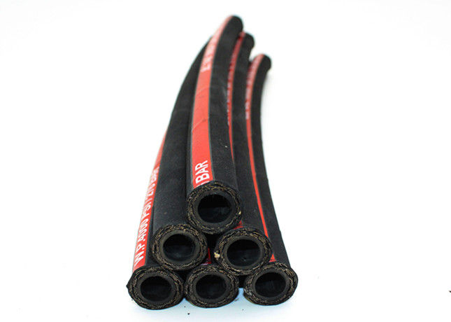 DN13 ID1/2&quot; Two Wire Braid High Pressure Hydraulic Hose For Heavy Machinery