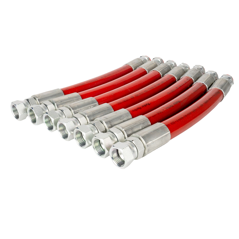 High Pressure Wire Braid Reinforcement Layer CNG Hose For Compressed Natural Gas Distribution
