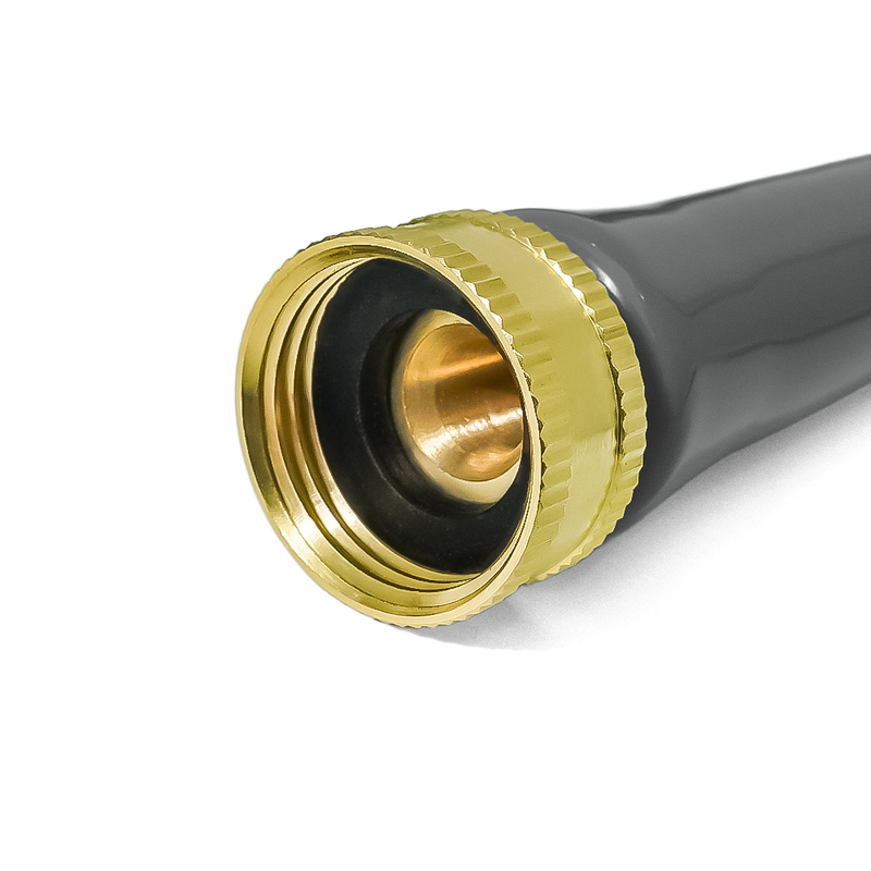 Heavy Duty Hybrid Short Garden Hose, Lead in Water Hose 5/8-Inch by 10-Feet 150 PSI, Kink Resistant, All-Weather Flexible with 3/4