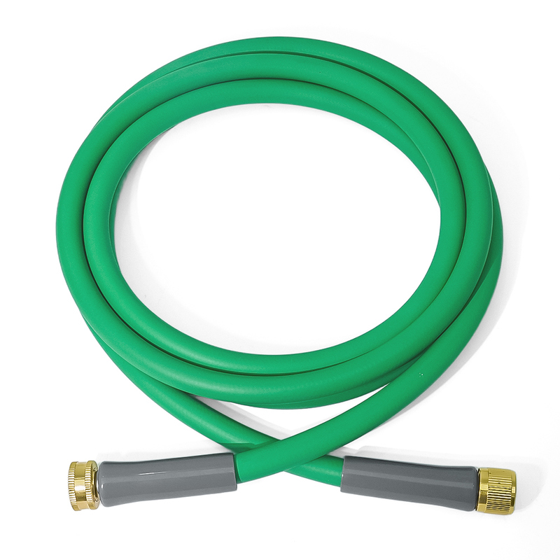 Heavy Duty Hybrid Short Garden Hose, Lead in Water Hose 5/8-Inch by 10-Feet 150 PSI, Kink Resistant, All-Weather Flexible with 3/4