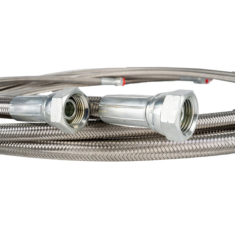 PTFE Hose Assembly with High Temperature Resistance and Chemical Resistant Properties for Anti-Static Applications