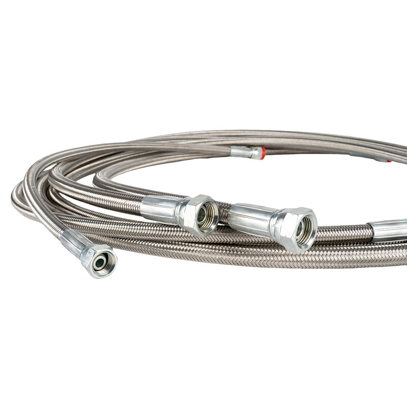 PTFE Hose Assembly with High Temperature Resistance and Chemical Resistant Properties for Anti-Static Applications